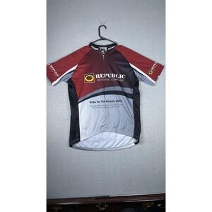 Vintage Verge Sport Cycling Jersey Mens L Republic Beverage 2005 Short Sleeve